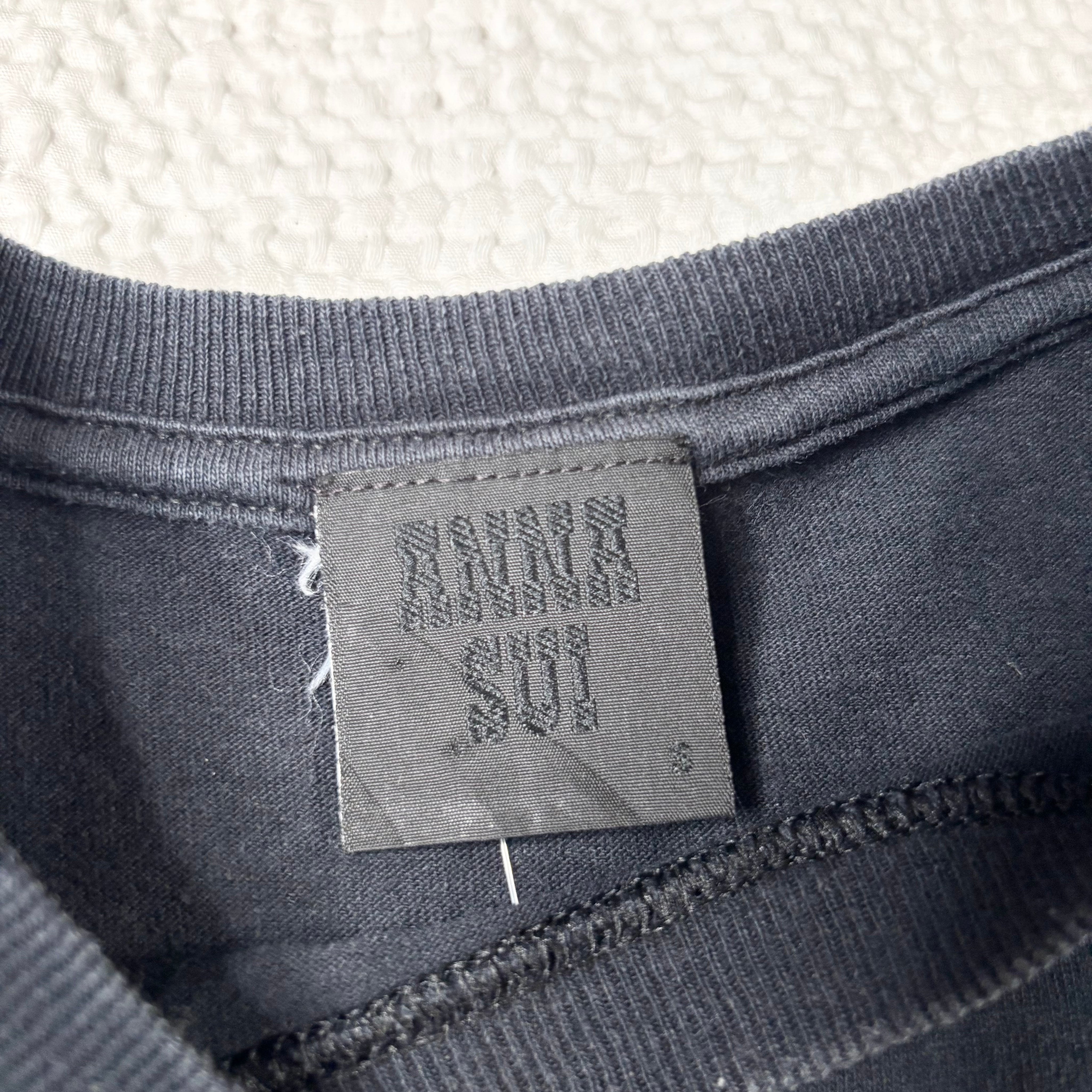 Anna Sui Portrait Graphic Baby Tee (S)