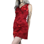 90s Red Mesh Dress (S)