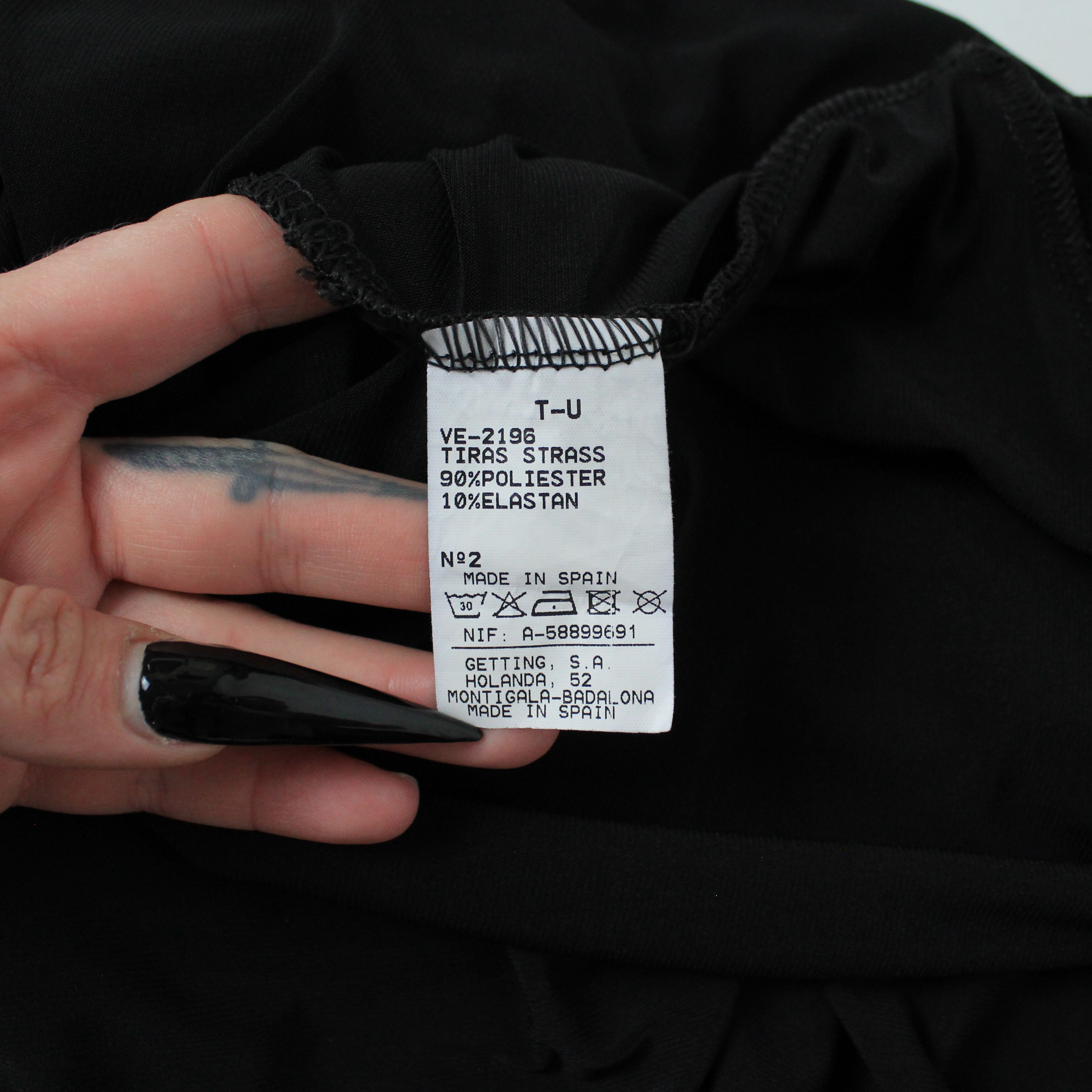 Euro Vintage Asymmetric Dress (S)