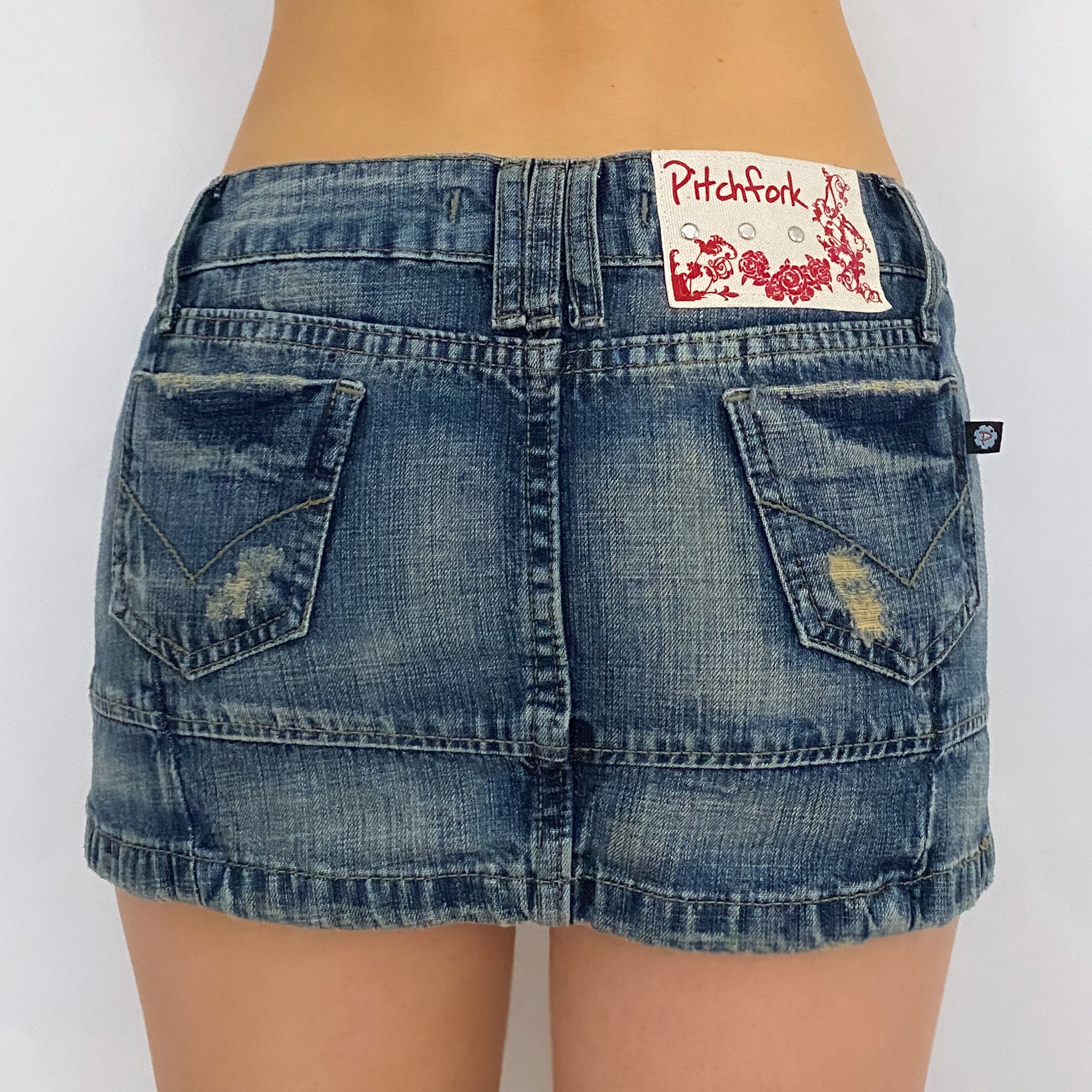 Y2K Denim Mini Skirt - XS