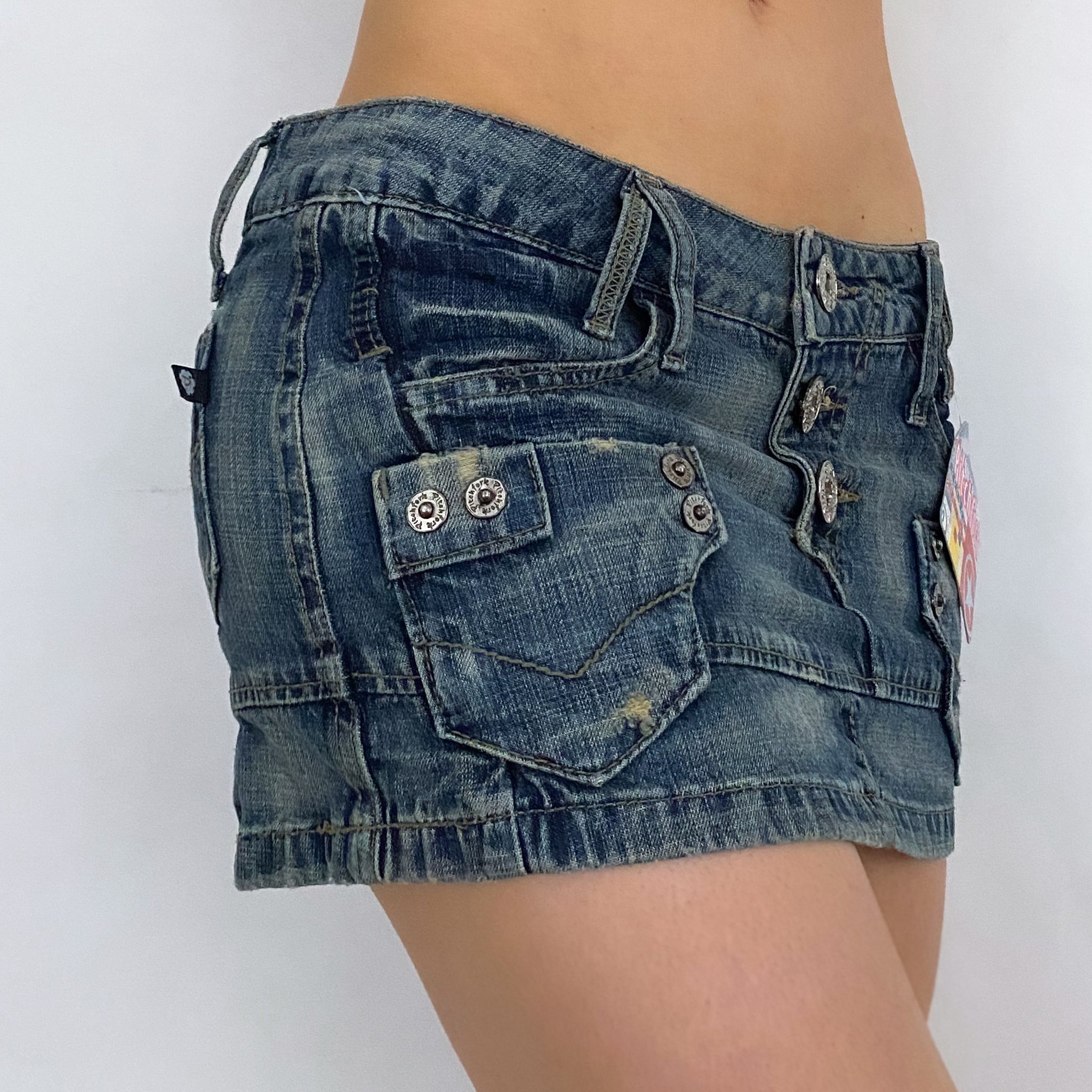 Y2K Denim Mini Skirt - XS