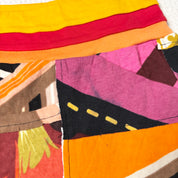 Hayes Patchwork Graphic Mini Skirt (S)