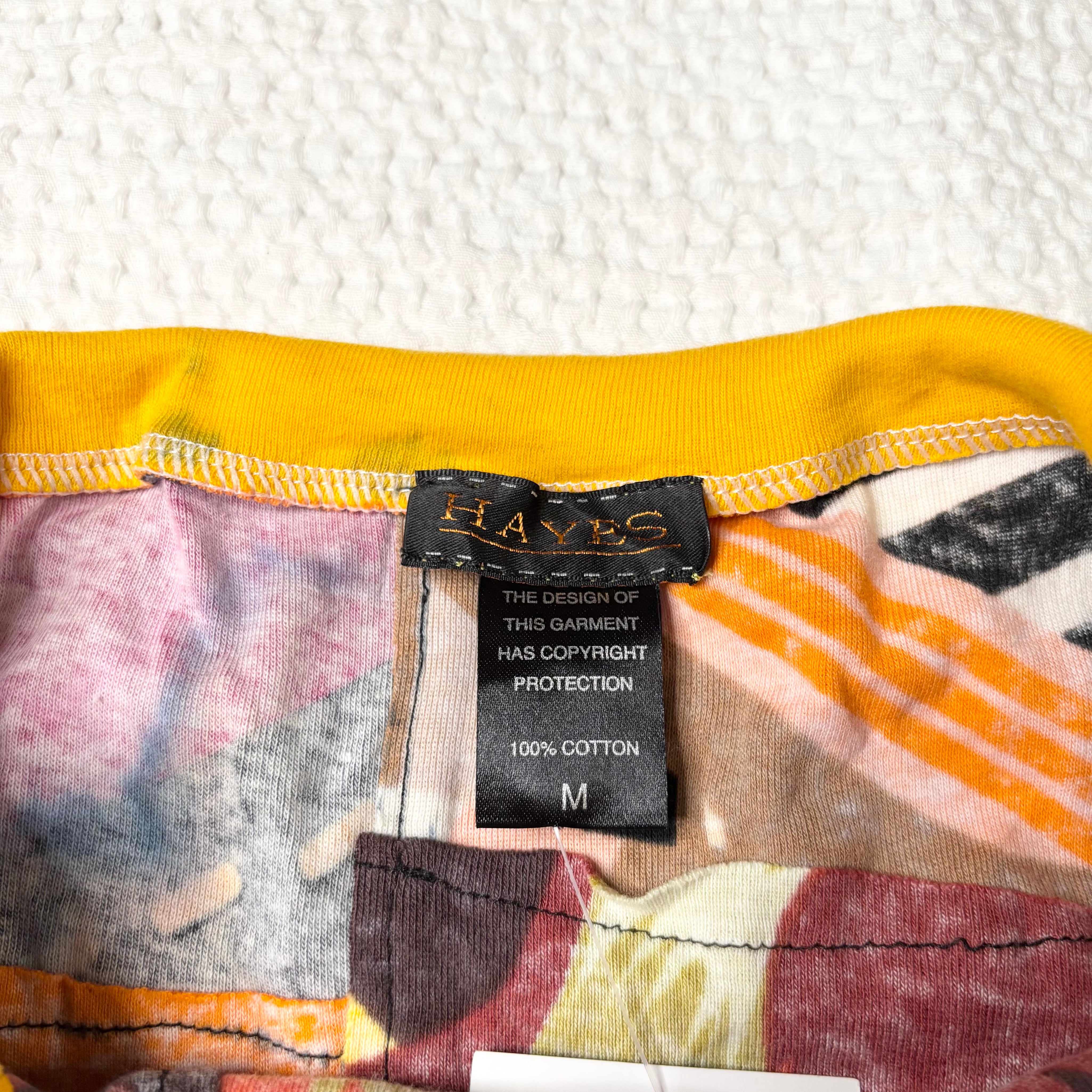 Hayes Patchwork Graphic Mini Skirt (S)