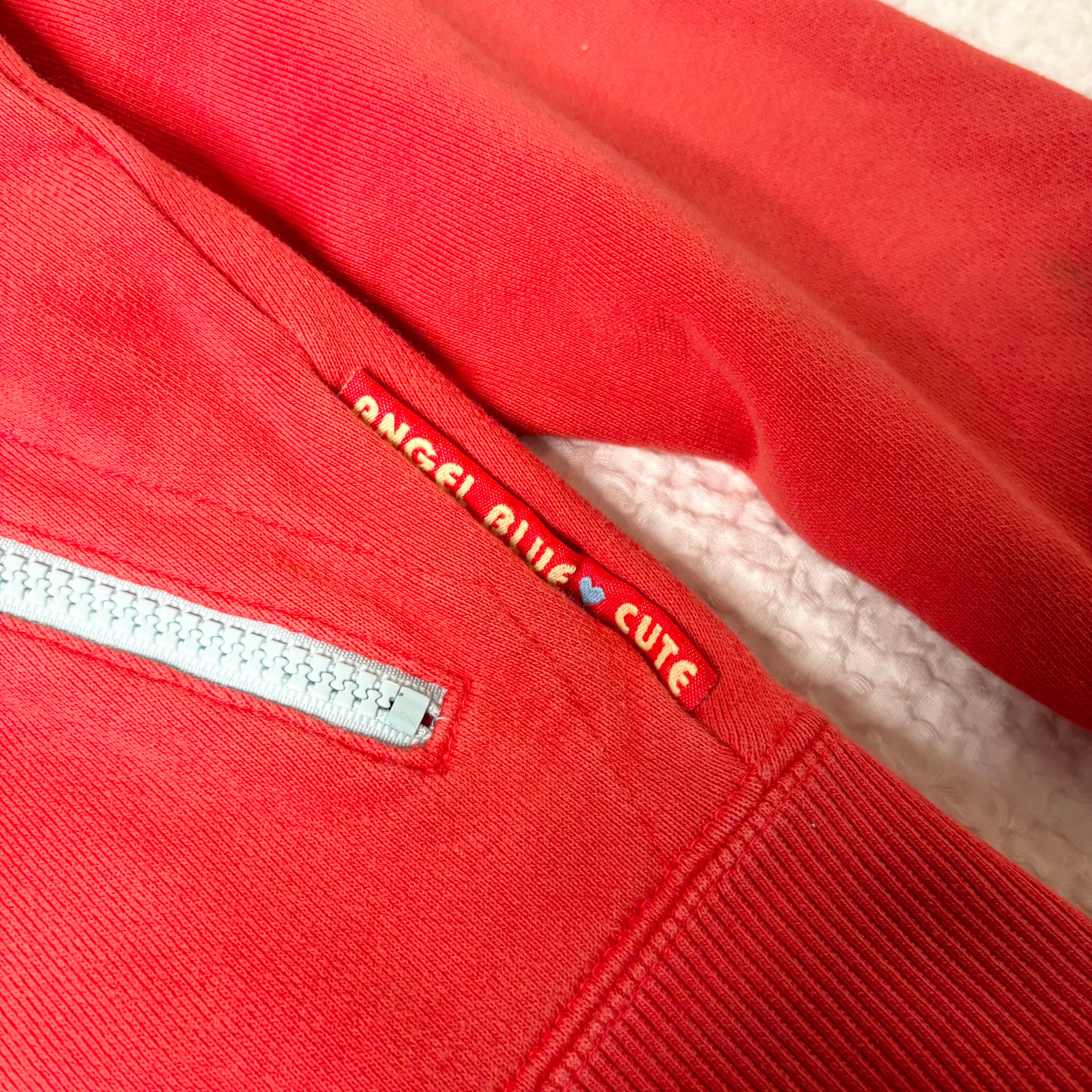 Angel Blue Mock Neck Zip Up Jacket (S)