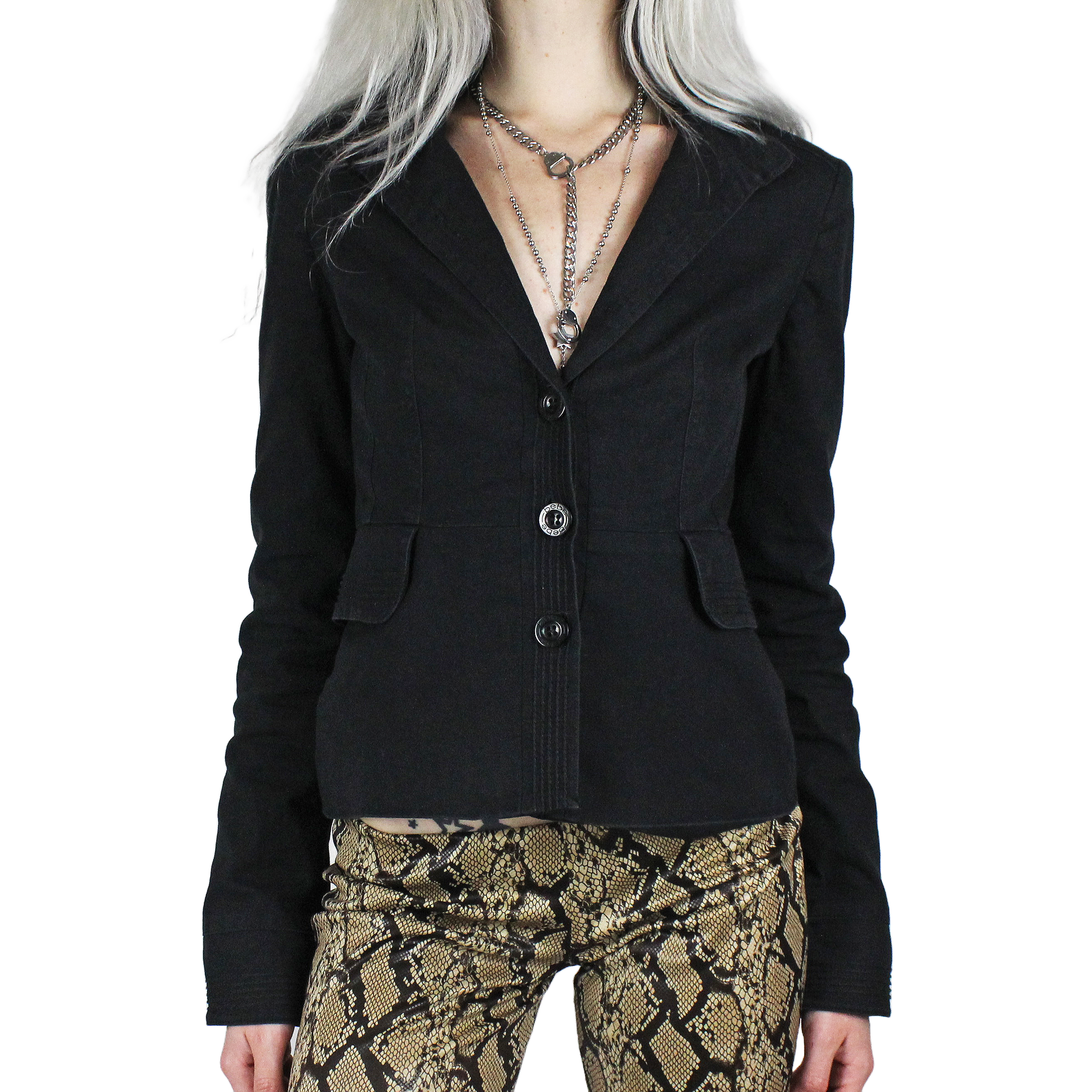 Y2K Fitted Bebe Jacket (XS)