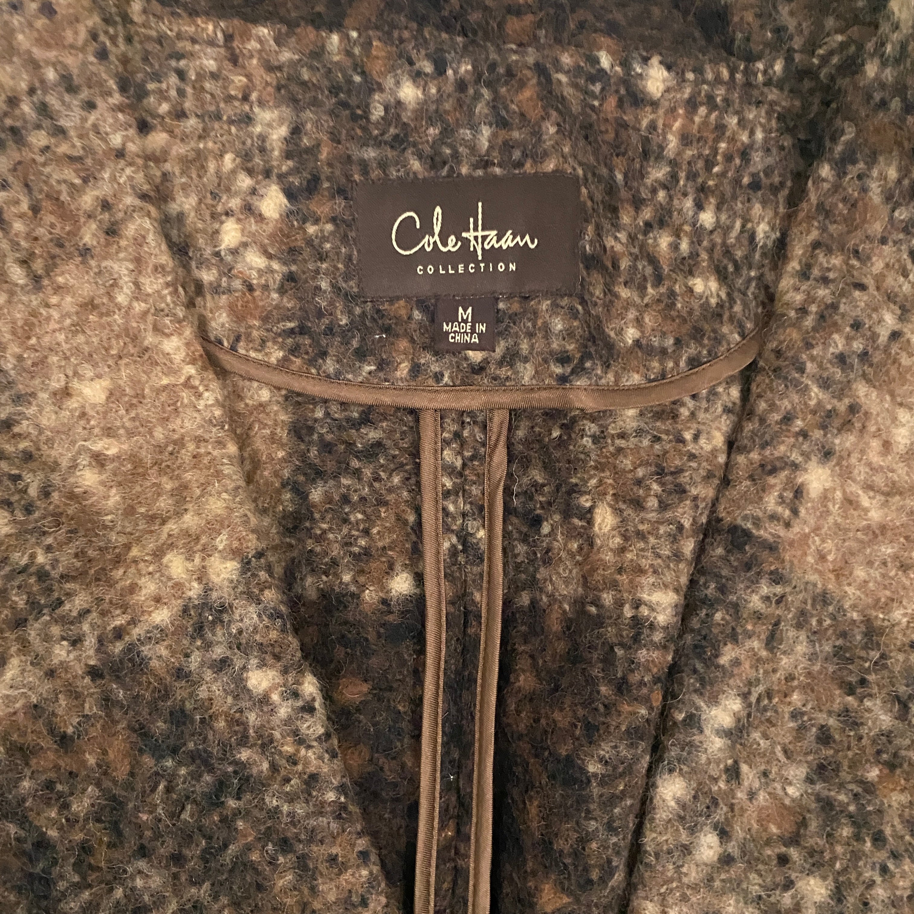 Fringe Wool Sweater Jacket (M)