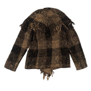 Fringe Wool Sweater Jacket (M)