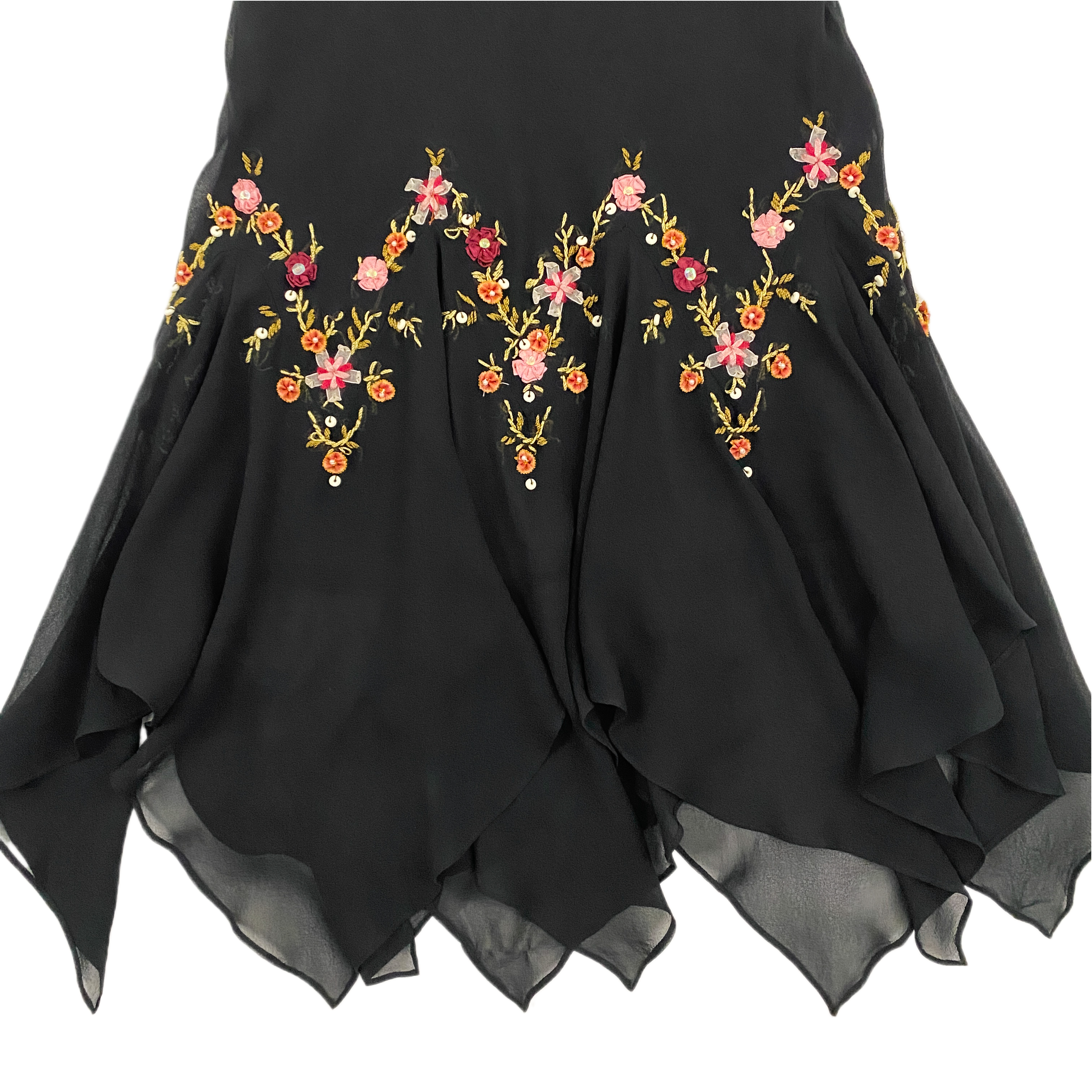 Sue Wong Embellished Silk Dress (S)