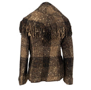 Fringe Wool Sweater Jacket (M)