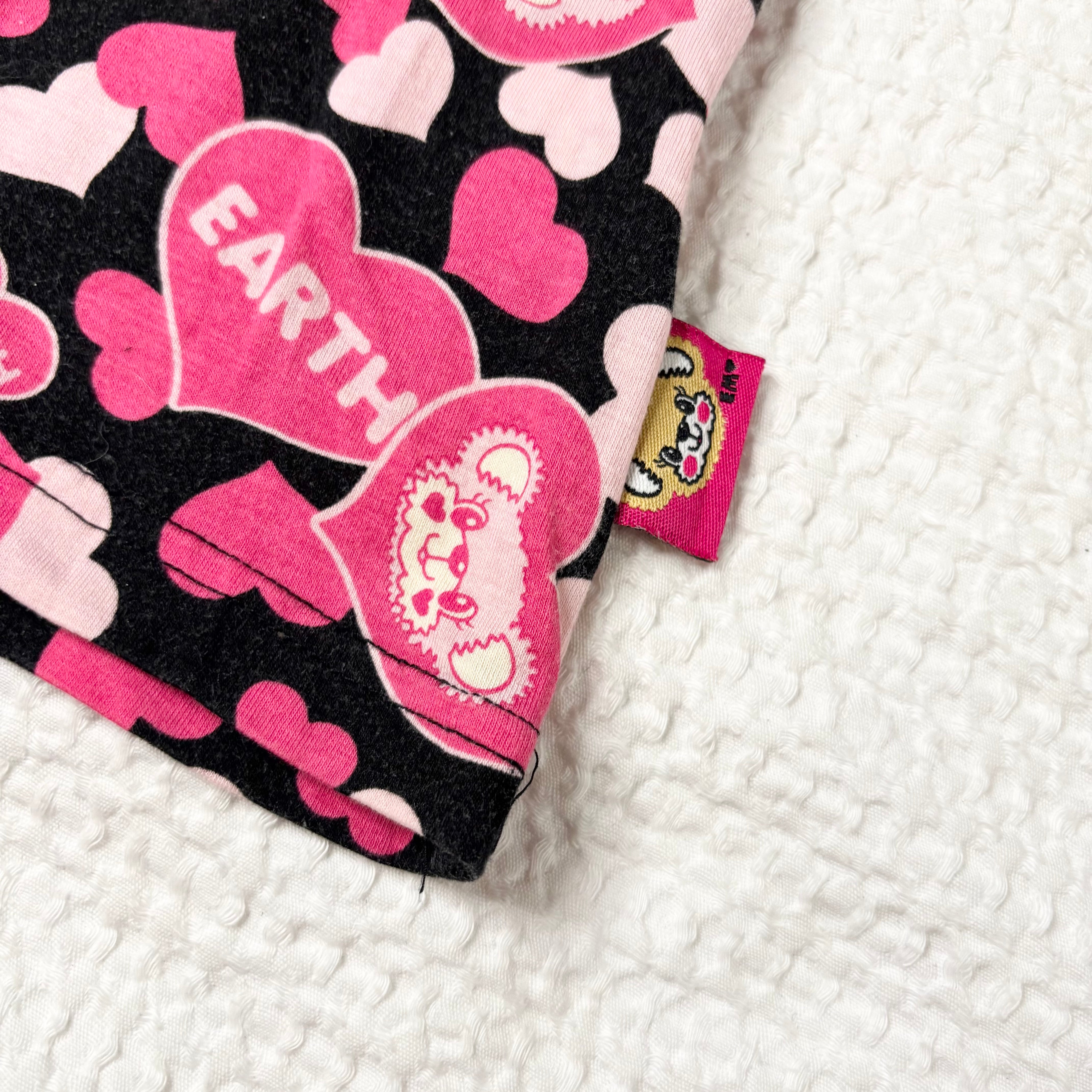 Earth Magic J-Fashion Heart AOP Baby Tee (XS)