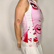 Custo Barcelona Pink Face Dress (S)