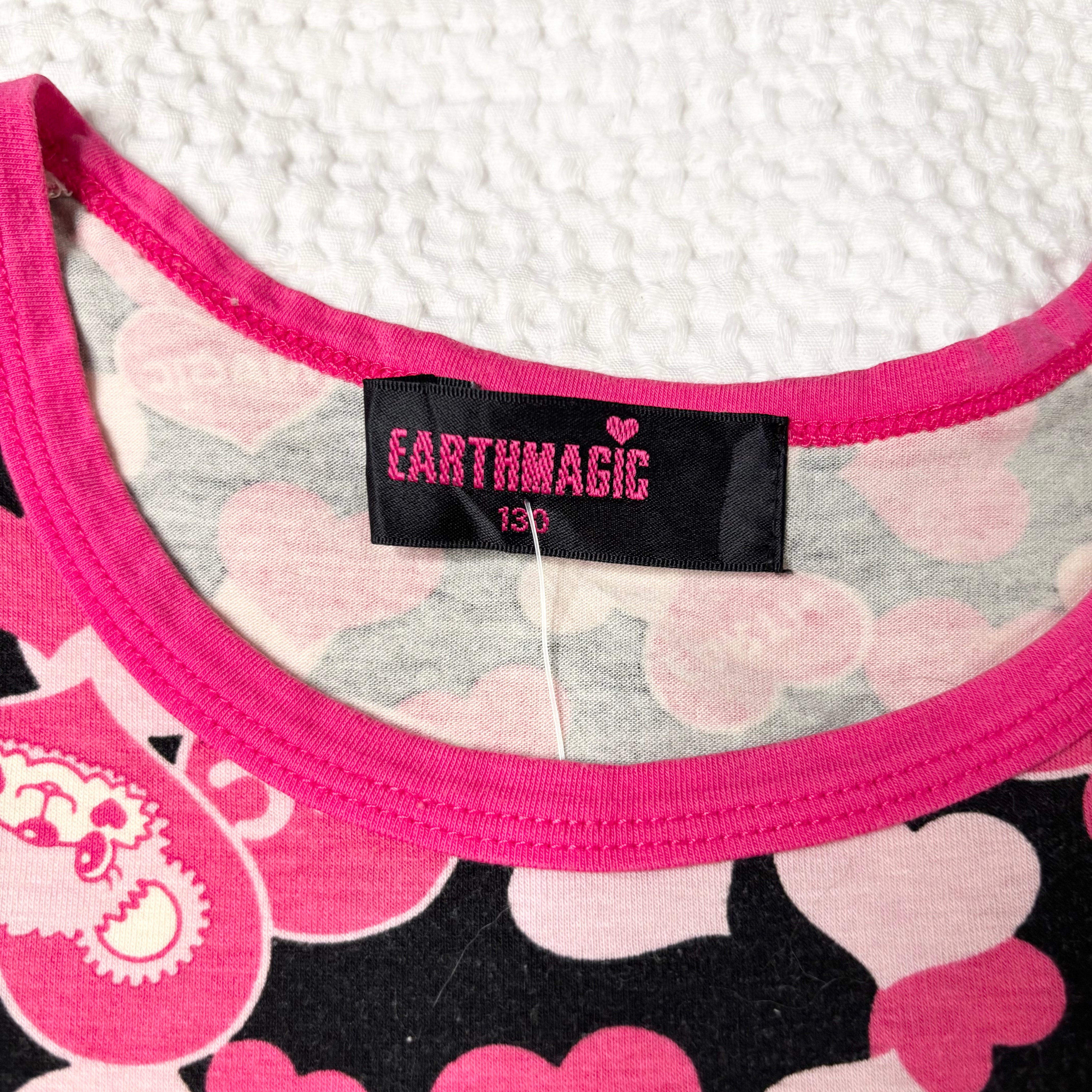 Earth Magic J-Fashion Heart AOP Baby Tee (XS)