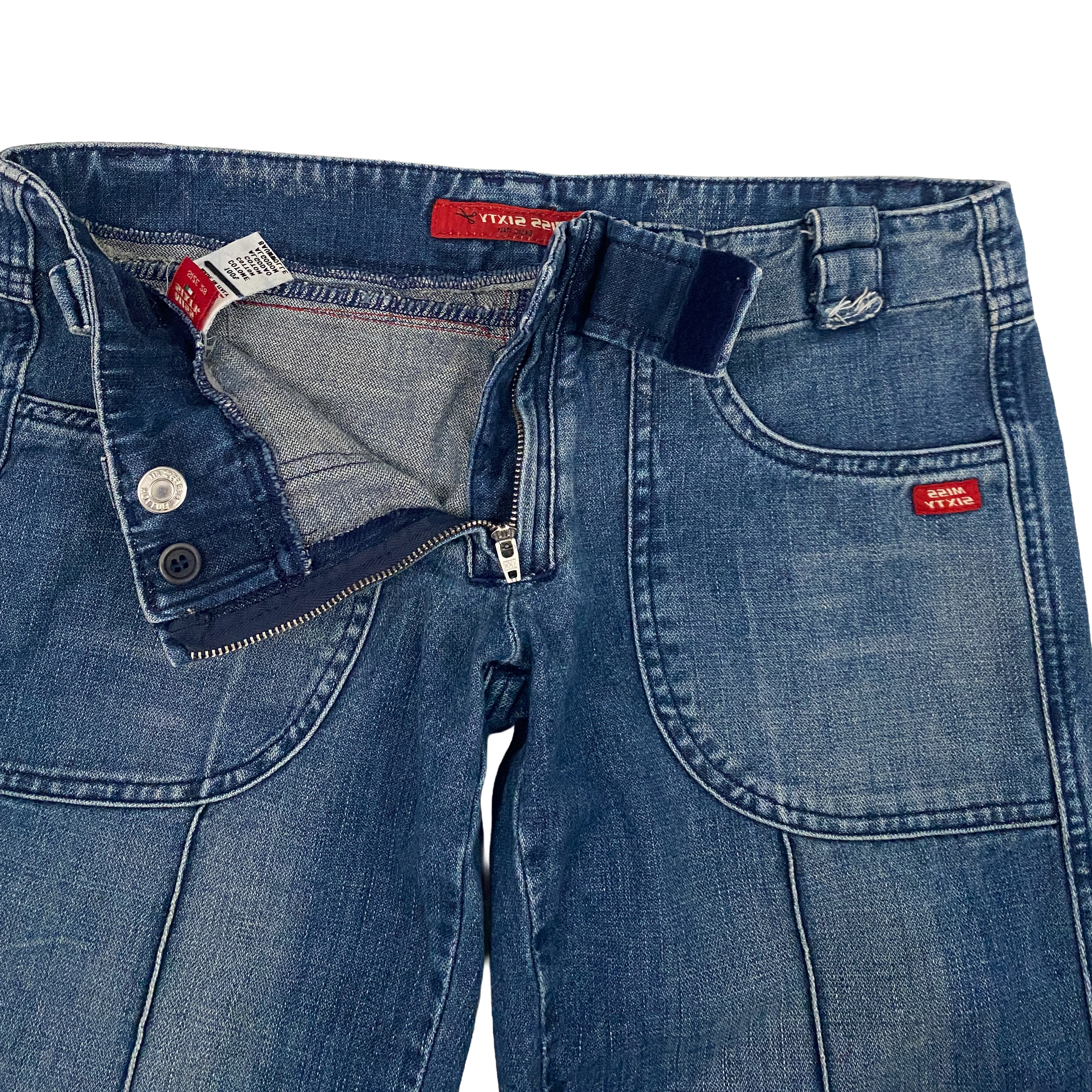 Miss Sixty 2000s Ultra Low Rise Flare Trouser Jeans (S)