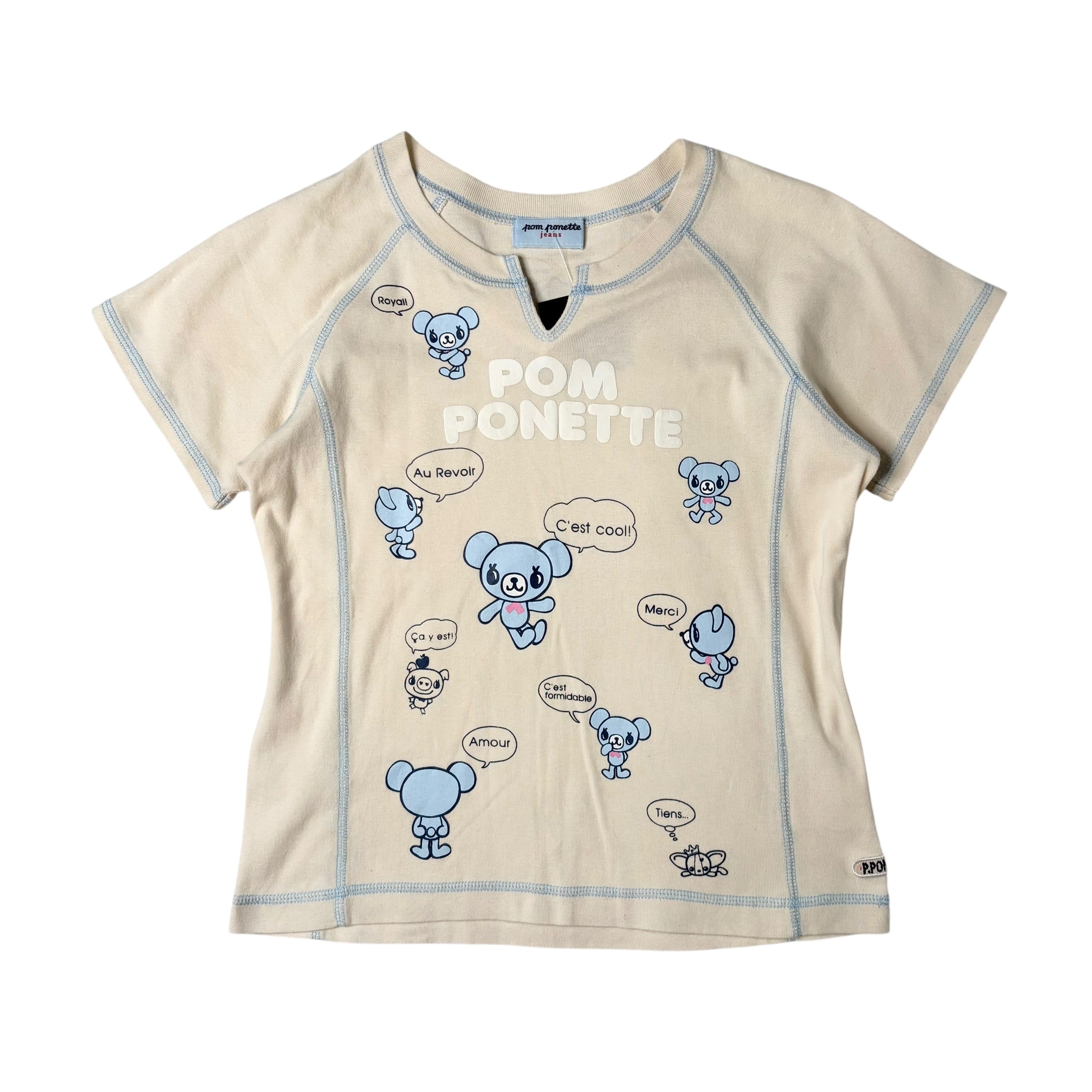Pom Ponette J-Fashion Speech Bubble Graphic Tee (S)
