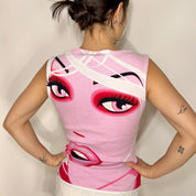 Custo Barcelona Pink Face Dress (S)