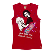 Miss Sixty "Hey Lady, Your Future's Showing" Graphic Tank Top (S)