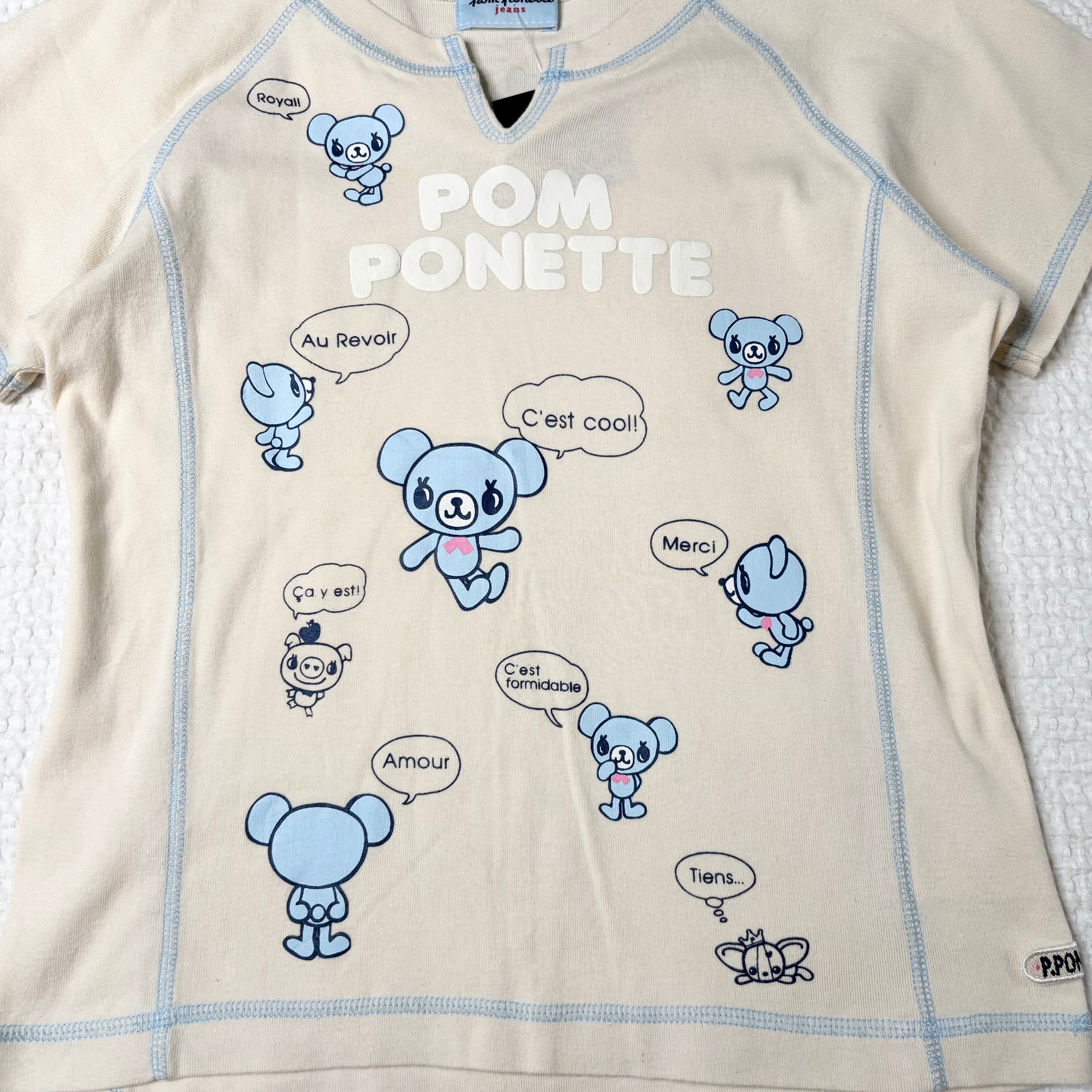 Pom Ponette J-Fashion Speech Bubble Graphic Tee (S)