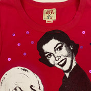 Miss Sixty "Hey Lady, Your Future's Showing" Graphic Tank Top (S)
