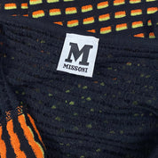M Missoni Colorful Gradient Mesh Yoke Knit Mini Dress (S)