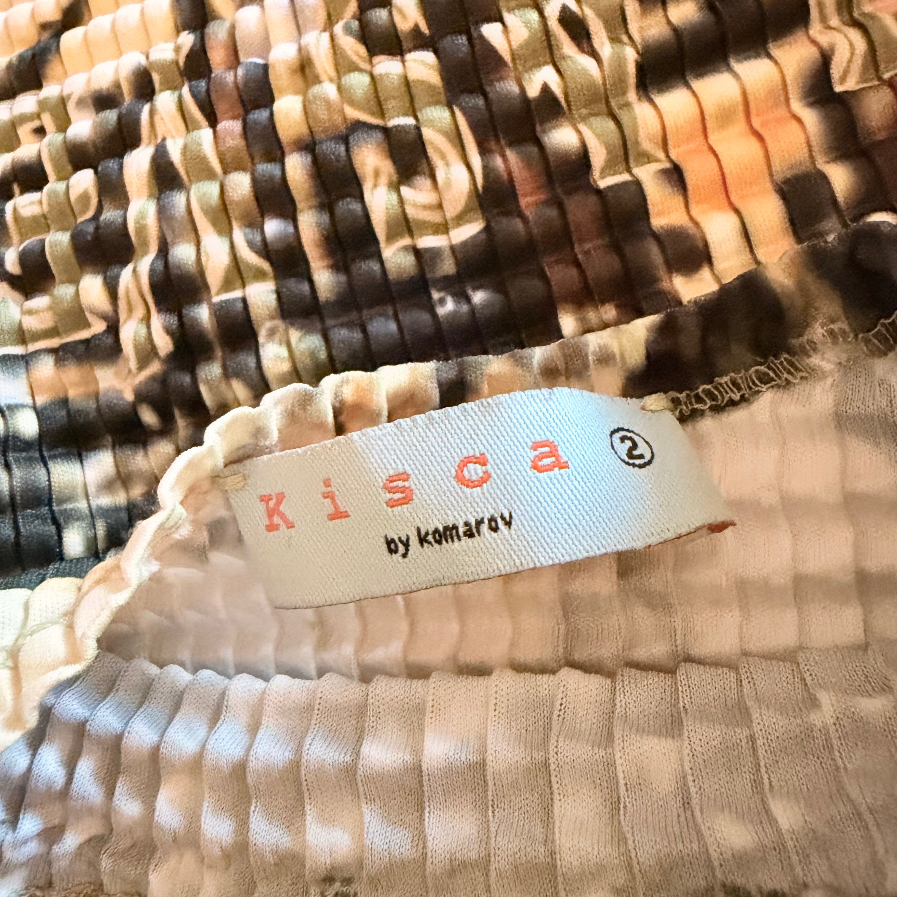 Textured Graphic Mockneck Top (S/M)