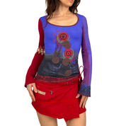 Save The Queen Art Print Long Sleeve Top (S)