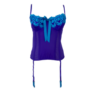 Fredericks Purple & Turquoise Bustier (XL)