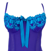 Fredericks Purple & Turquoise Bustier (XL)