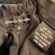 Vintage Vakko Low Rise Leather Pants (XXS/XS)