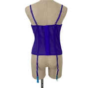 Fredericks Purple & Turquoise Bustier (XL)