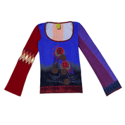 Save The Queen Art Print Long Sleeve Top (S)