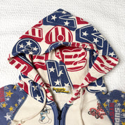 Hysteric Glamour Rare AOP Zip Up Hoodie (L)