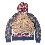 Hysteric Glamour Rare AOP Zip Up Hoodie (L)