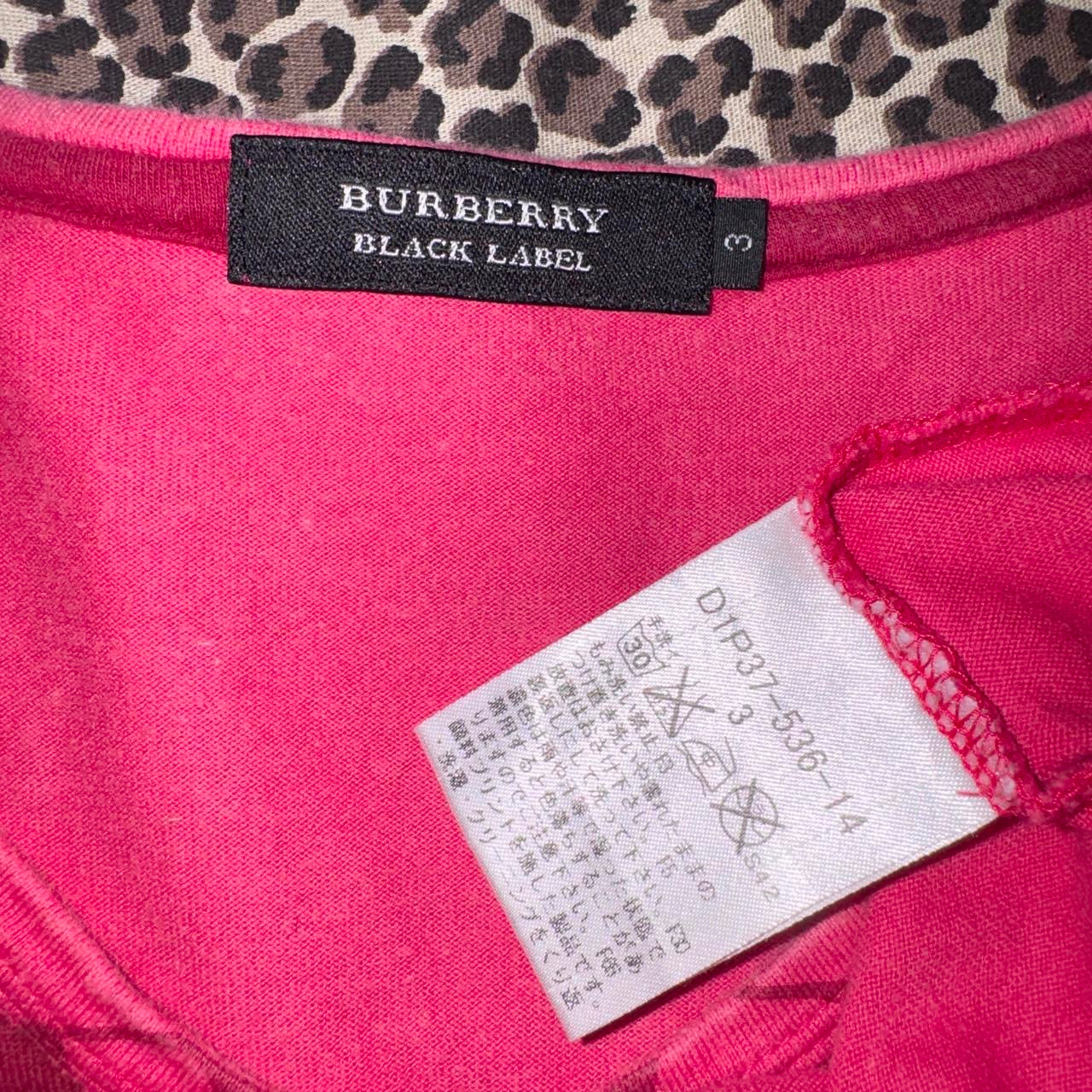 Burberry Black Label Logo Graphic V-Neck T-shirt (L)