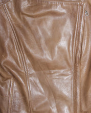 Italian Leather Motorcycle Jacket (M)