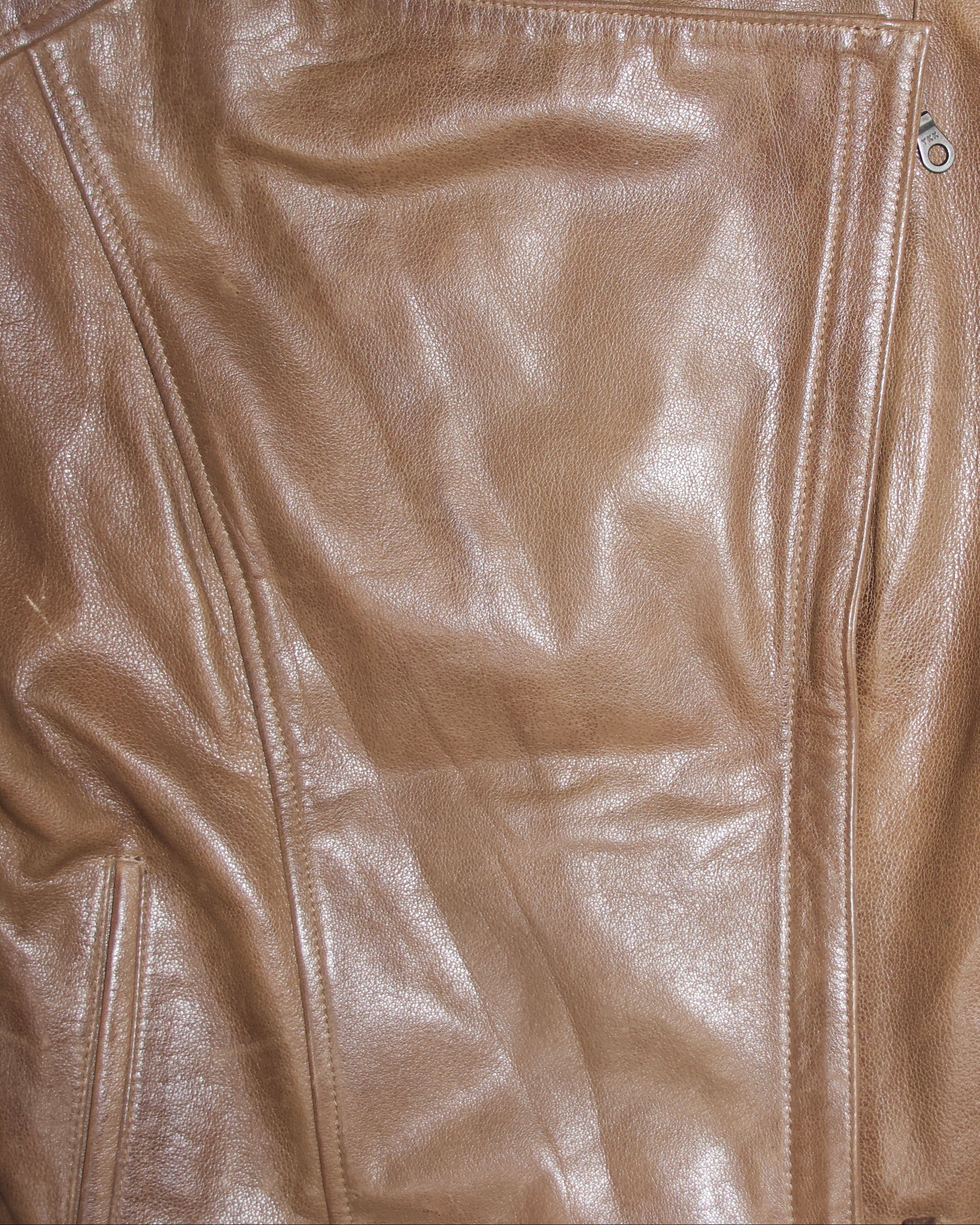 Italian Leather Motorcycle Jacket (M)