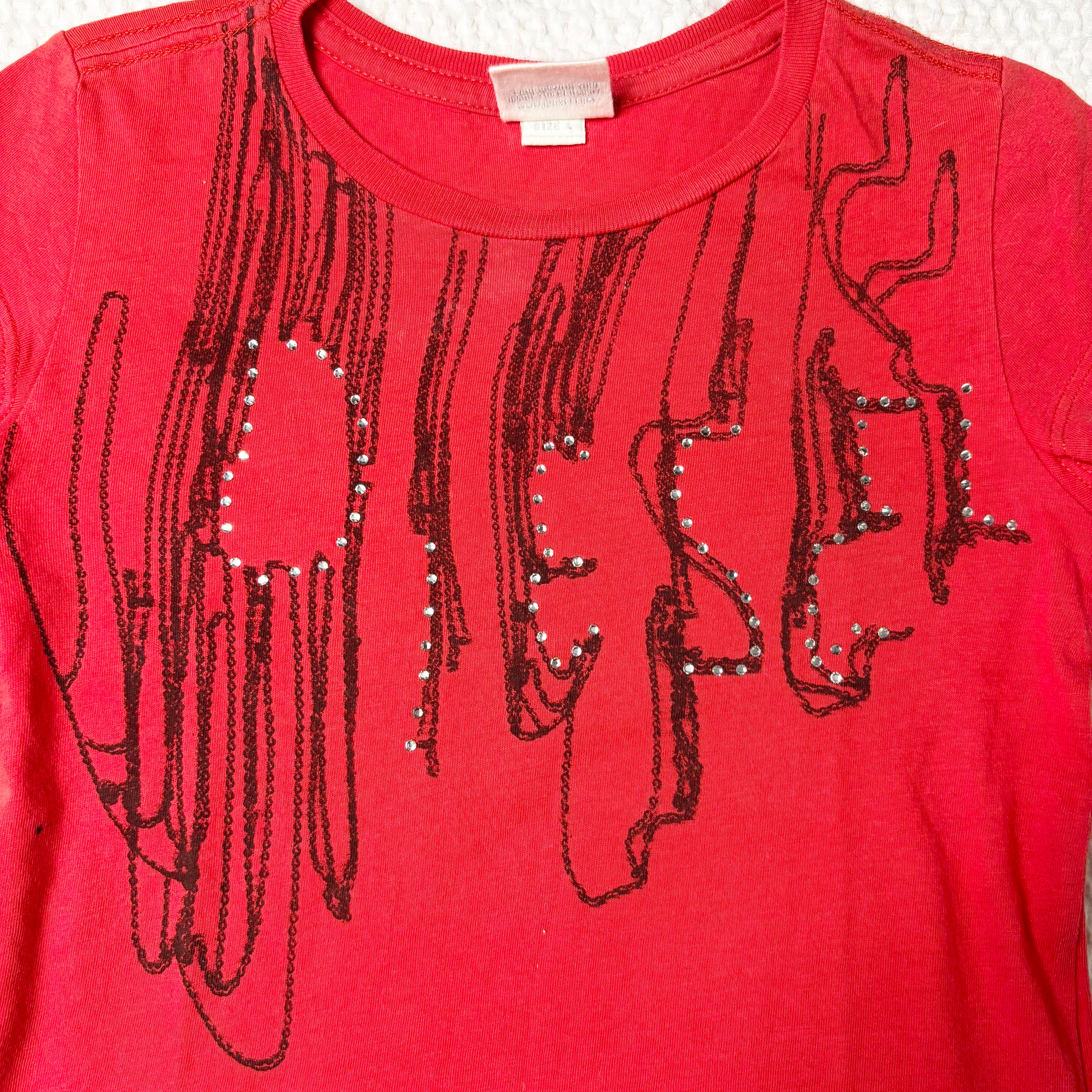 Diesel Bedazzled Baby Tee (XS)