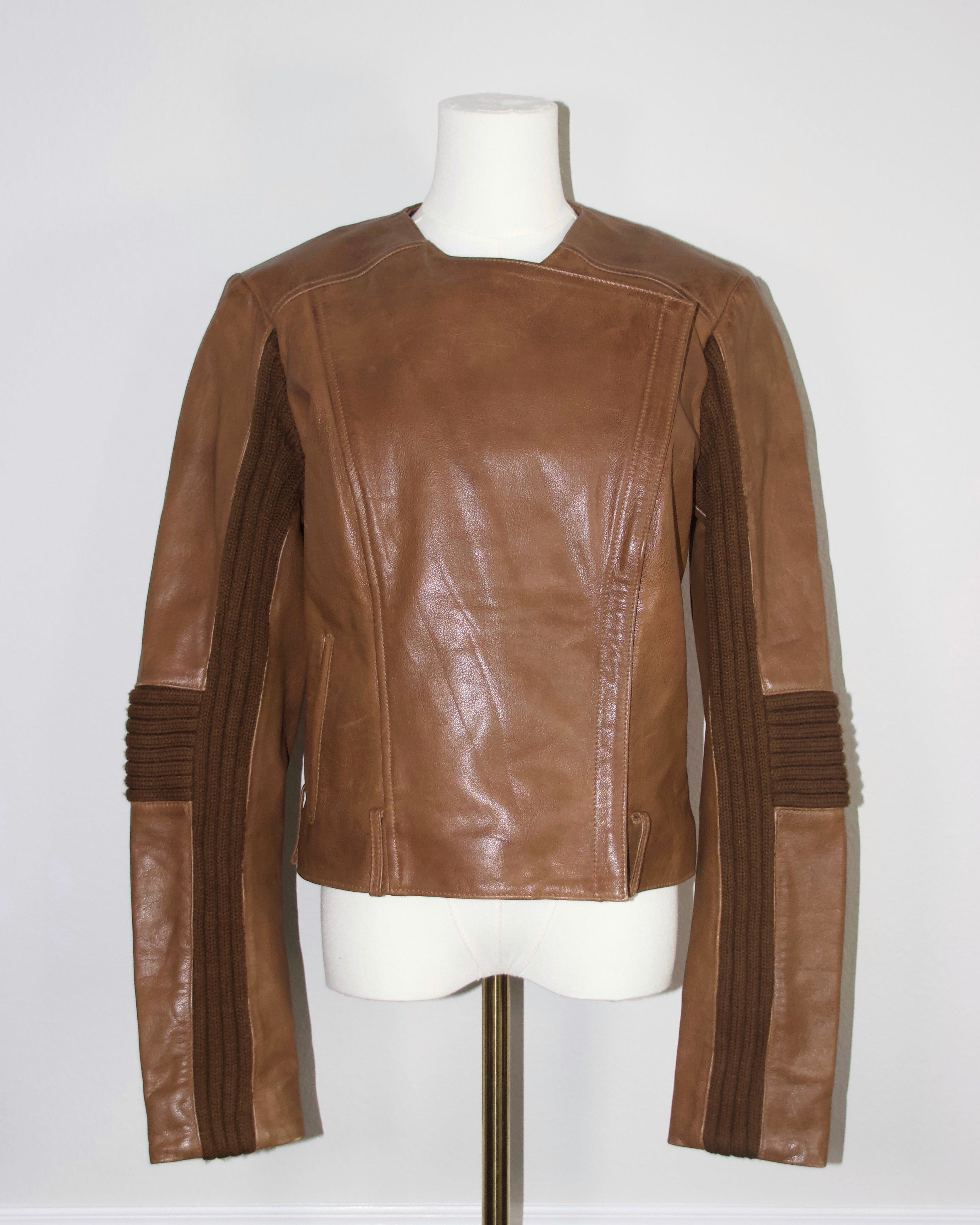 Italian Leather Motorcycle Jacket (M)