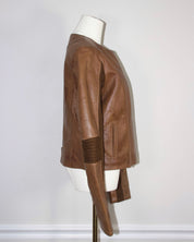 Italian Leather Motorcycle Jacket (M)