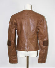 Italian Leather Motorcycle Jacket (M)