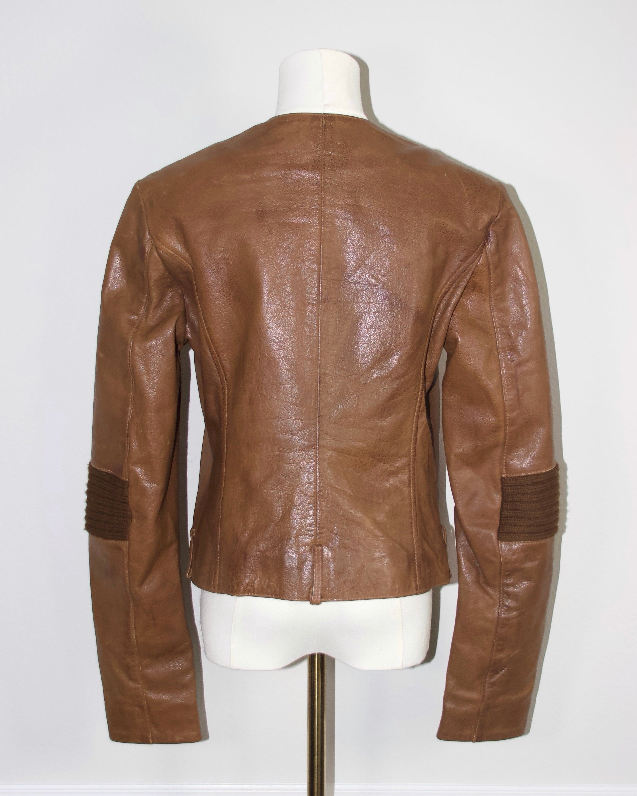 Italian Leather Motorcycle Jacket (M)