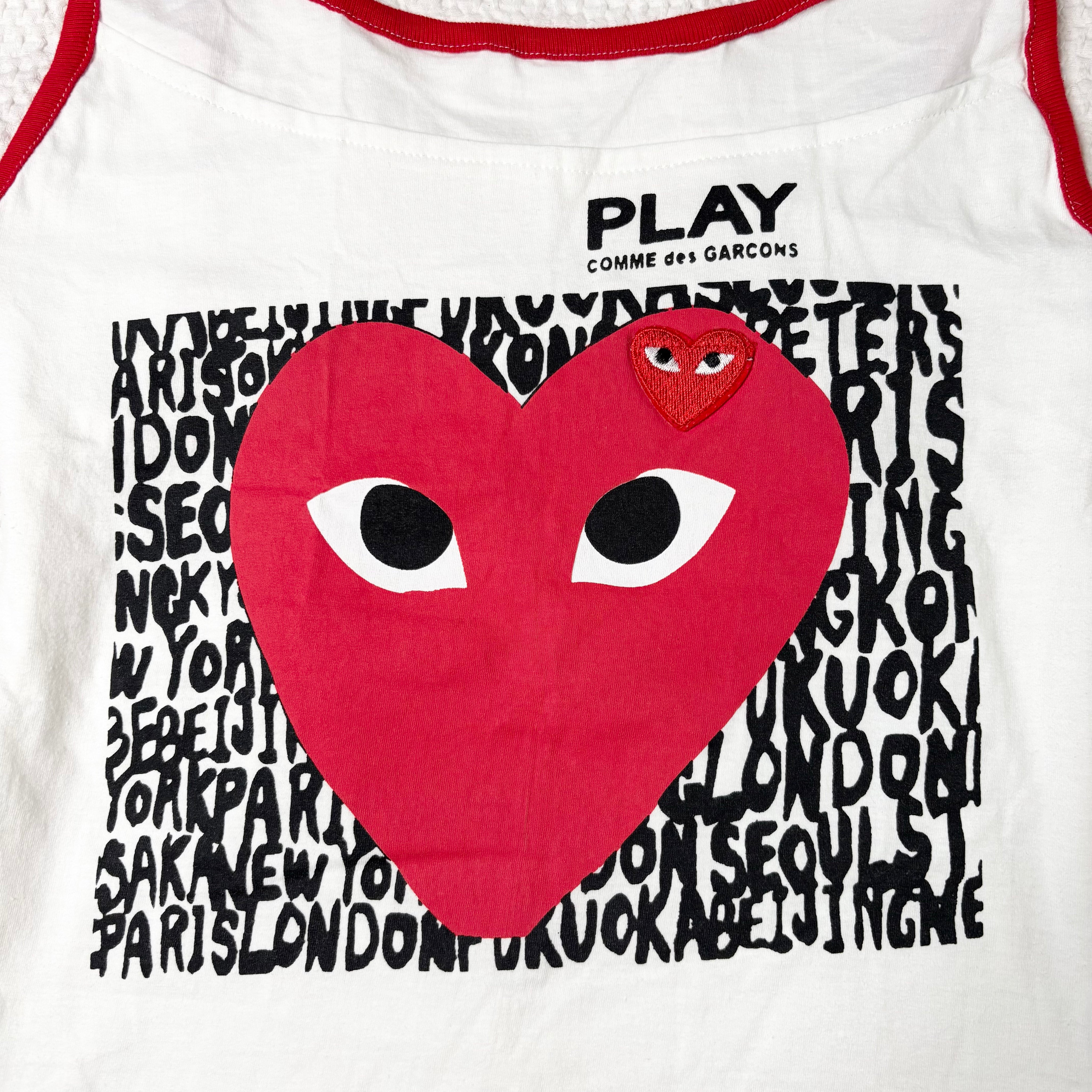 Comme des Garcons PLAY Rework Graphic Tank (S)