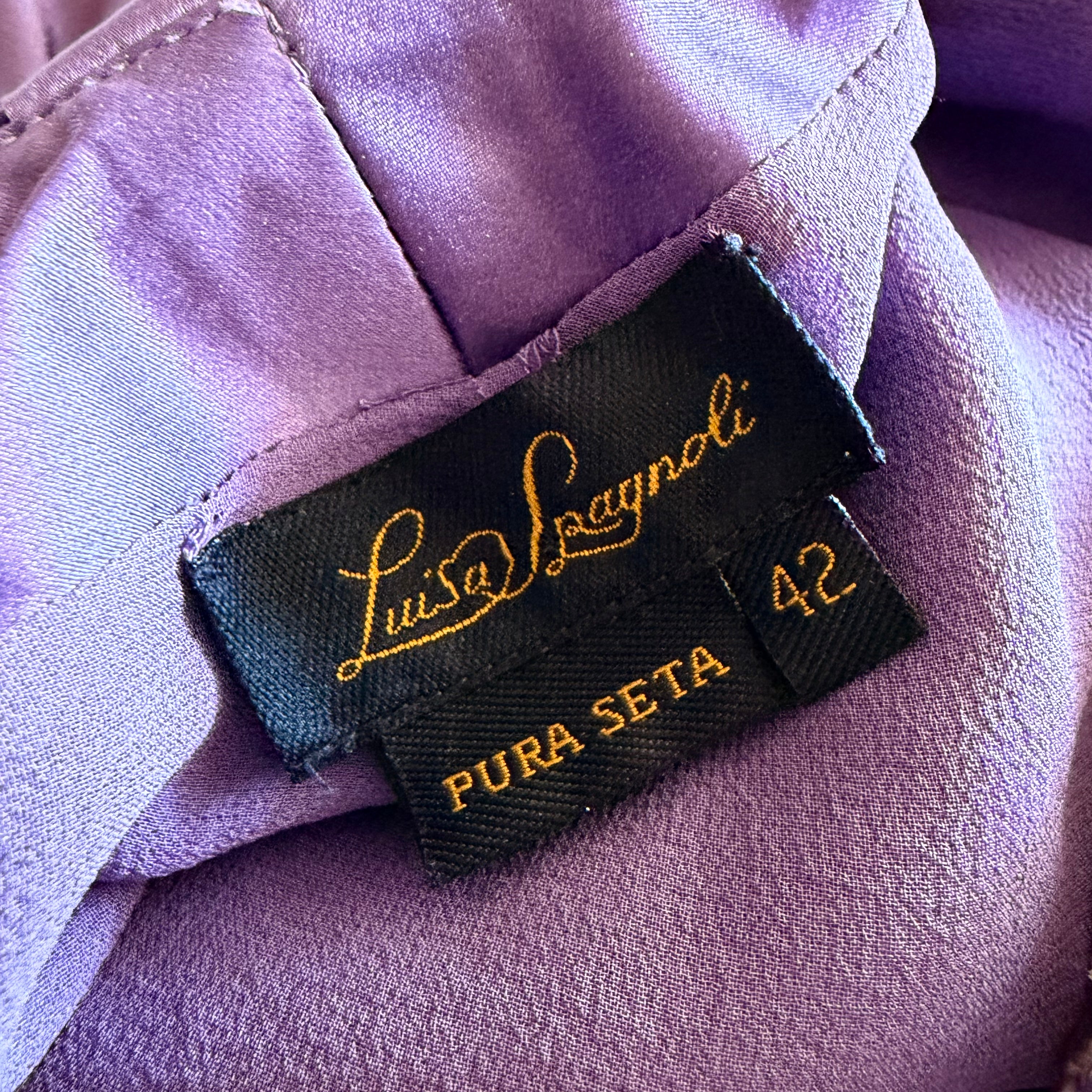 Vintage Luisa Spagnoli Silk Halter Dress (S)