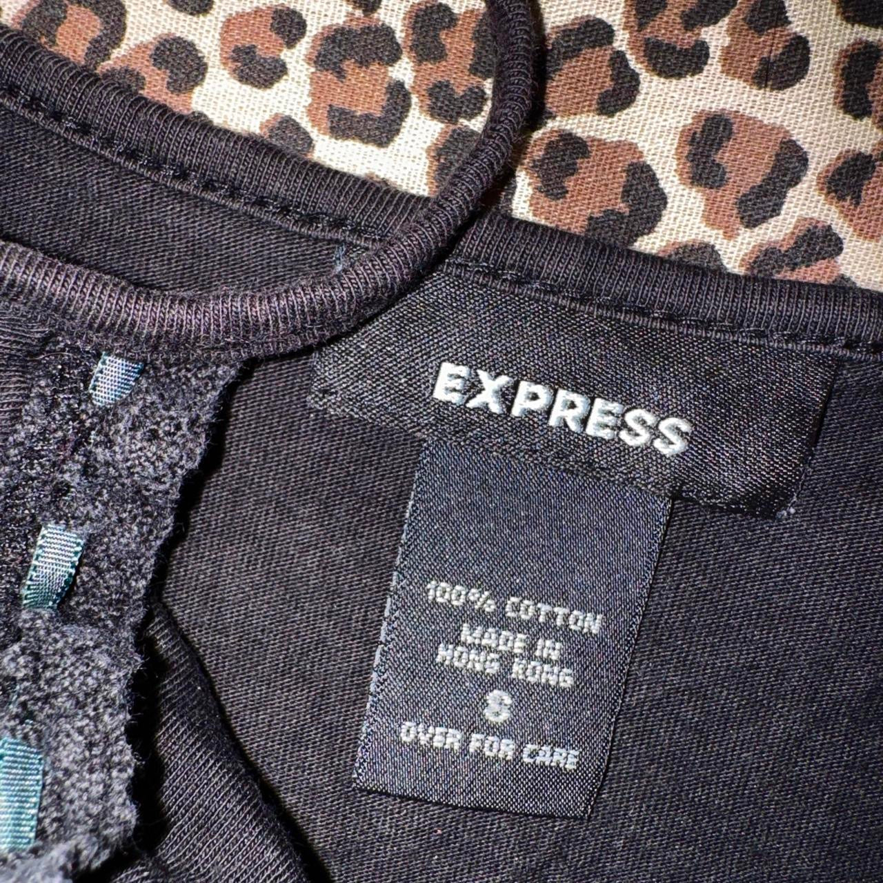 Vintage Express Black Cotton Milkmaid Cami (S)