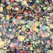 Rare Vintage Moschino AOP Button Print Vest (S)