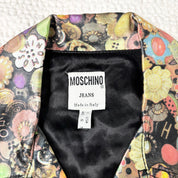 Rare Vintage Moschino AOP Button Print Vest (S)