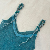 Blue Italian Knit Dress (S/M)