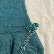 Blue Italian Knit Dress (S/M)