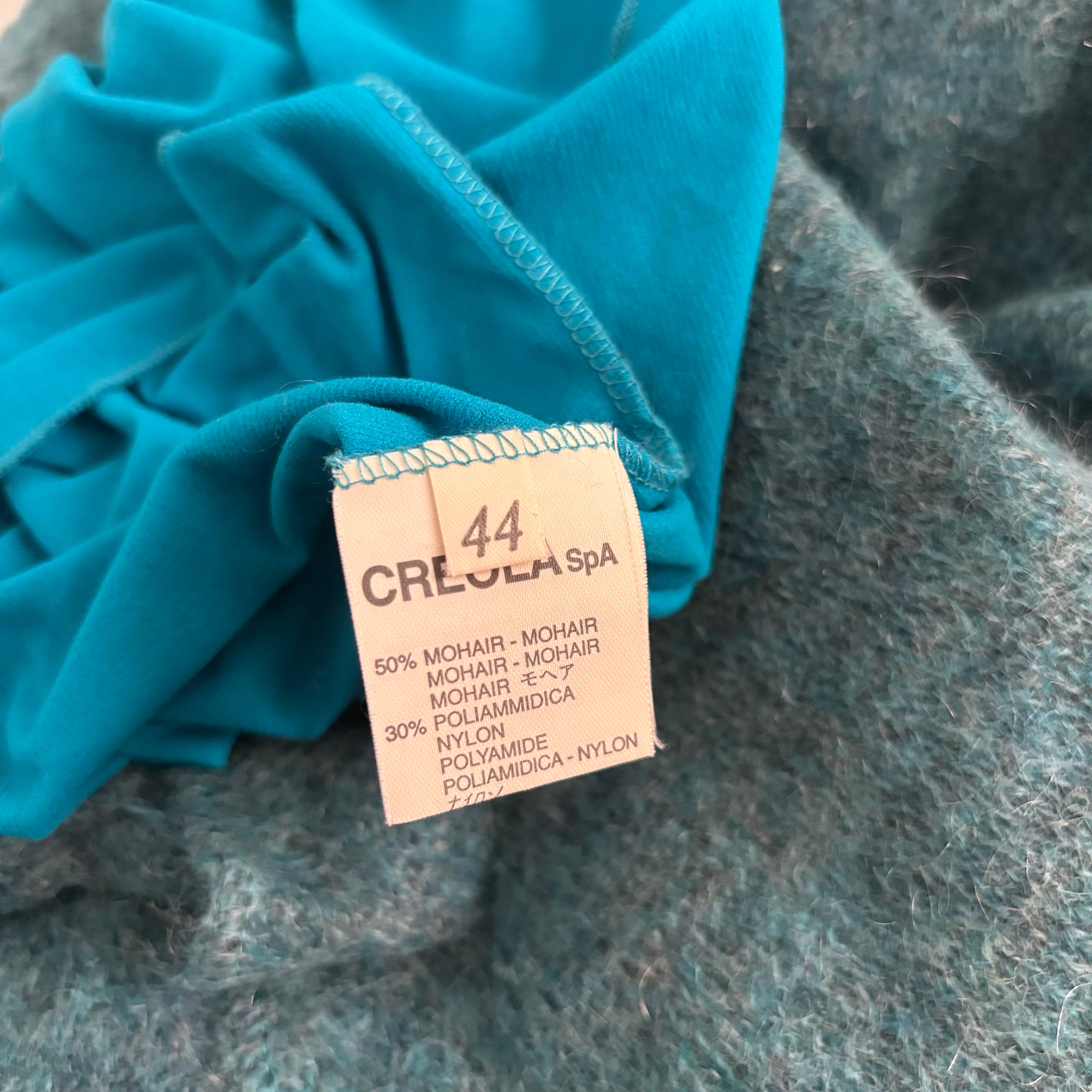 Blue Italian Knit Dress (S/M)