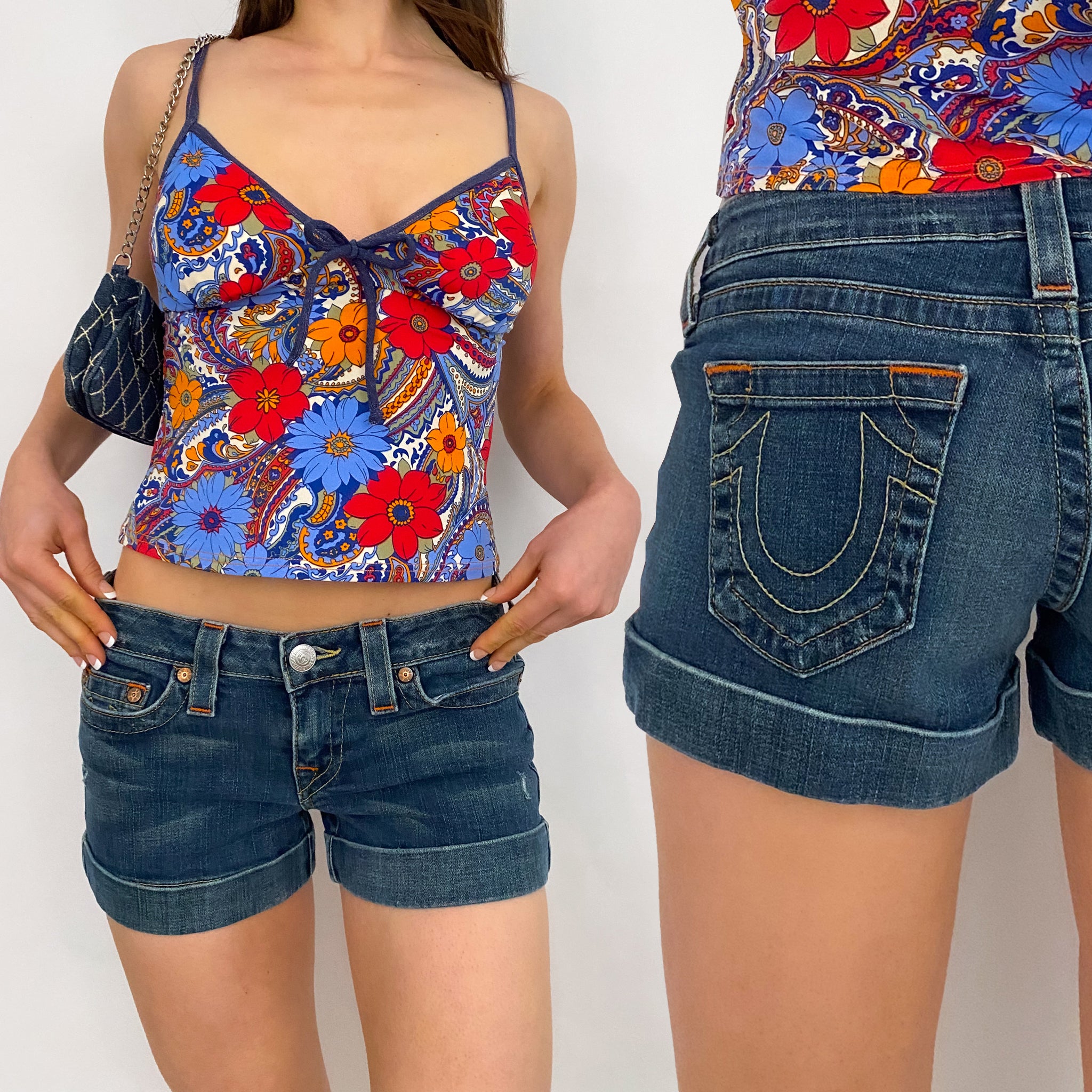 True Religion Allie Cuffed Shorts - 26 Small