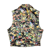 Rare Vintage Moschino AOP Button Print Vest (S)